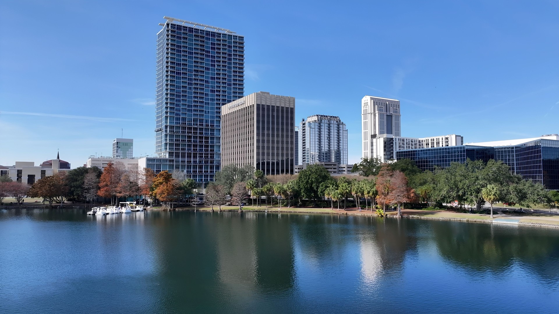 Orlando Skyline At Orlando In Florida United States.